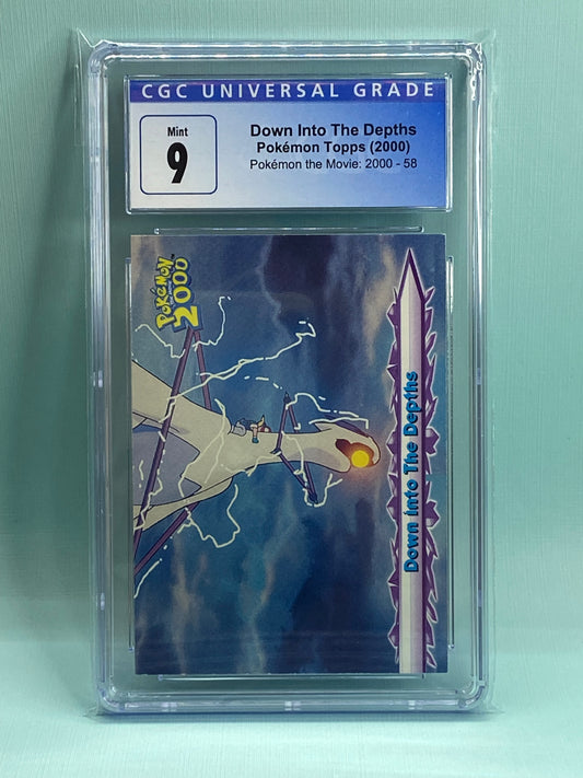 Pokemon the Movie 2000 Topps Lugia Down Into The Depths CGC 9