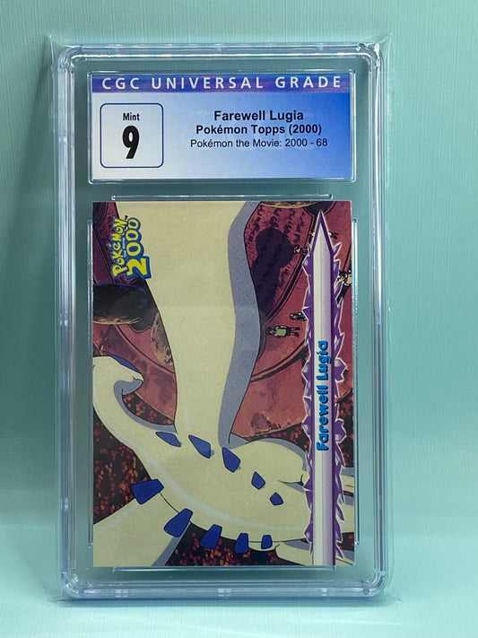 Pokemon the Movie 2000 Topps Farewell Lugia CGC 9