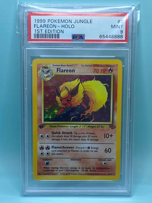 Flareon Jungle 1st Edition Holo #3 PSA 9