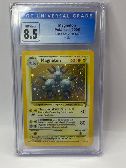 Magneton Base Set 2 Holo #9 CGC 8.5