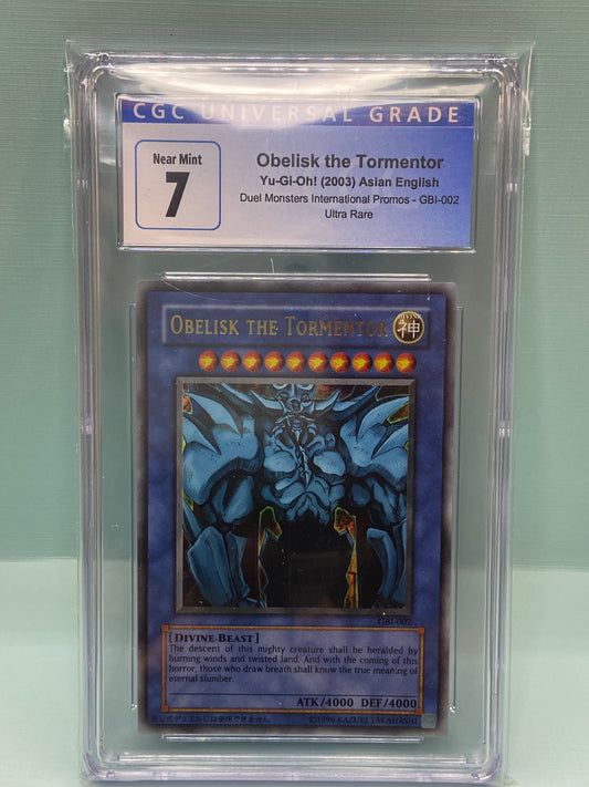Yugioh Obelisk the Tormentor Game Boy Promo GBI-002 CGC 7