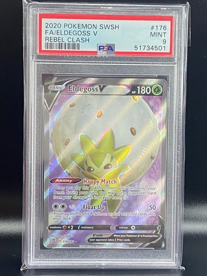 Eldegoss V Full Art Rebel Clash 176/192 PSA 9