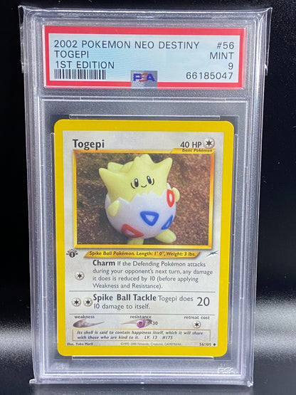 Togepi Neo Destiny 1st Edition Yuka Morii 56/105 PSA 9