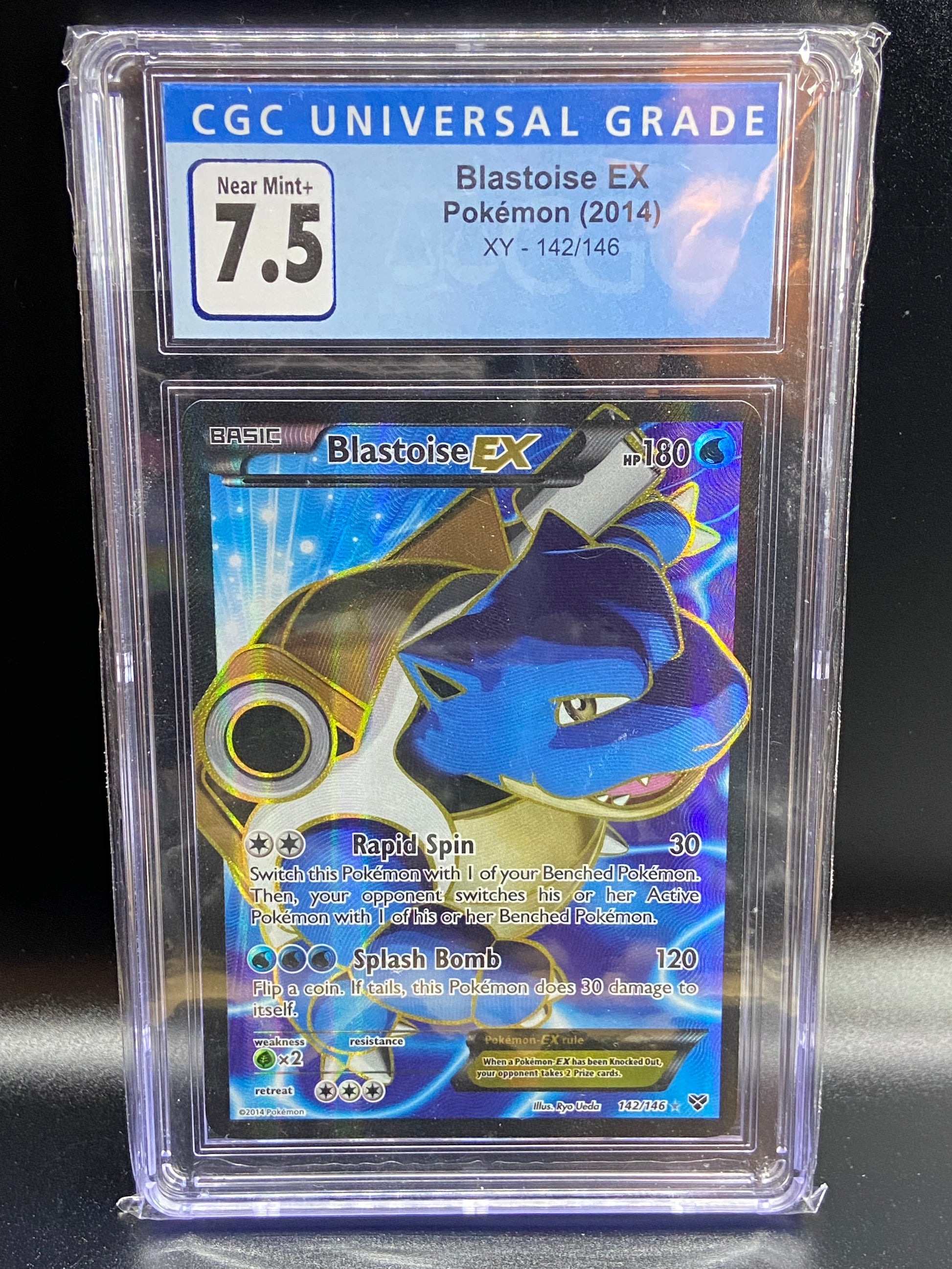 Blastoise EX XY Base Set Full Art 142/146 CGC 7.5 TBC Games Blastoise EX XY Base Set Full Art 142/146 CGC 7.5 TBC Games