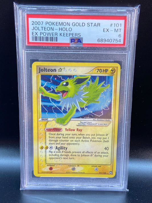 Jolteon Gold Star Power Keepers 101/108 PSA 6