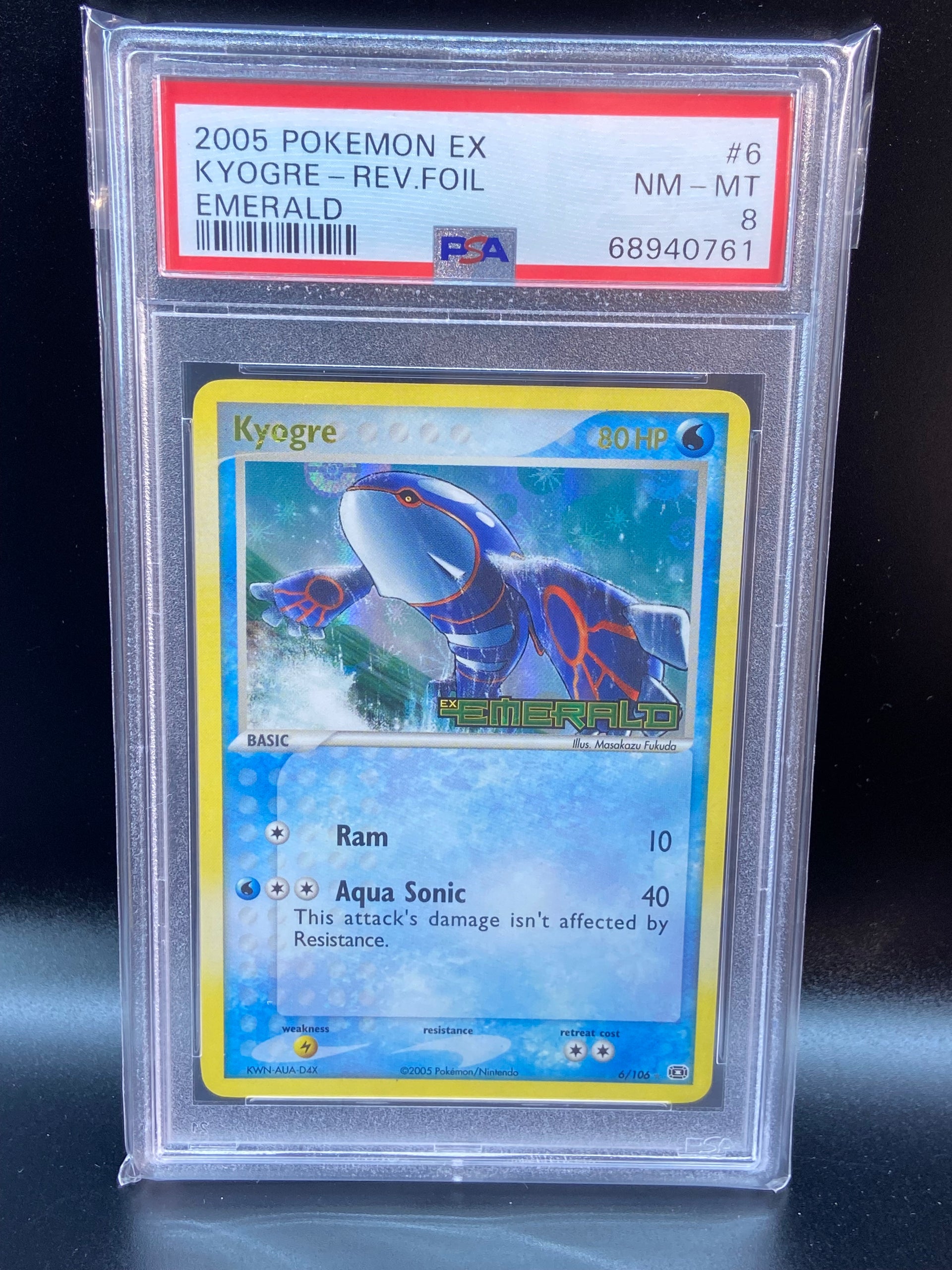 kyogre pokemon card value Kyogre Emerald Reverse Holo 6/106 PSA 8 – TBC Games