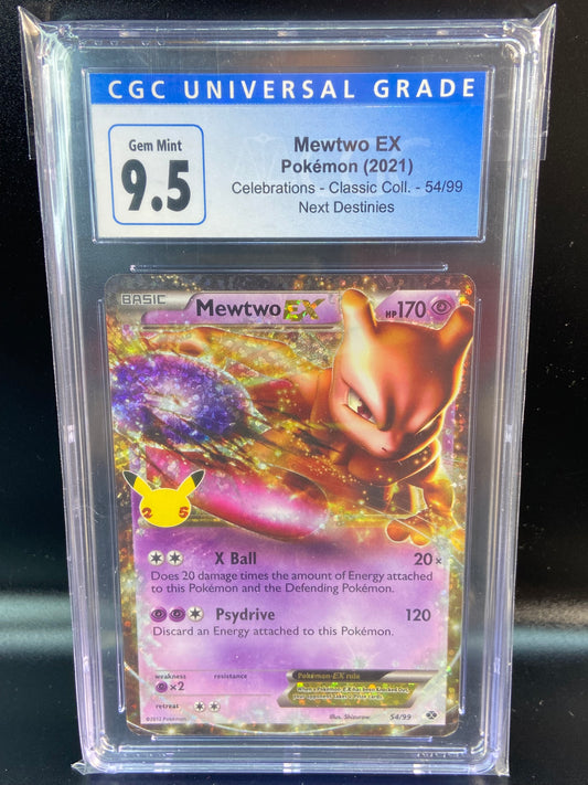 Mewtwo EX Celebrations Classic Collection 54/99 CGC 9.5