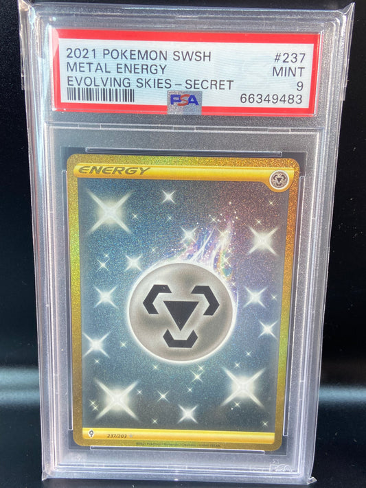 Metal Energy Evolving Skies Gold Secret 237/203 PSA 9