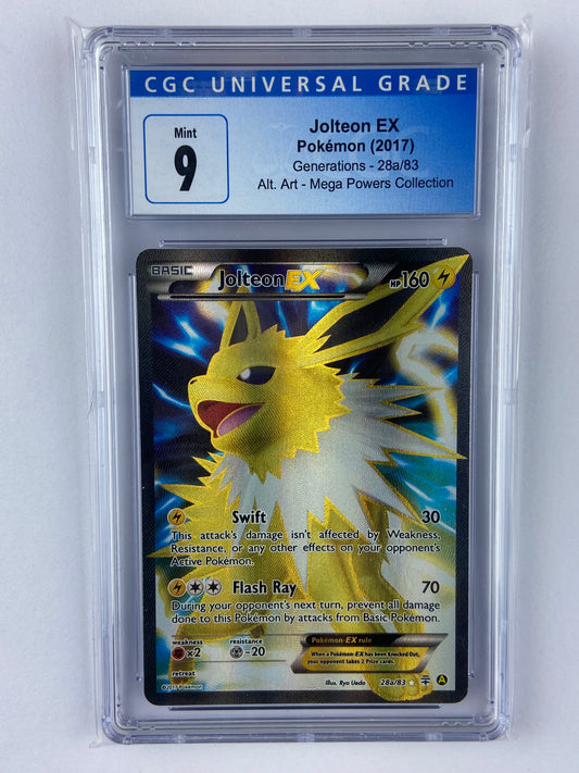 Jolteon EX Generations Alt Art 28a/83 CGC 9
