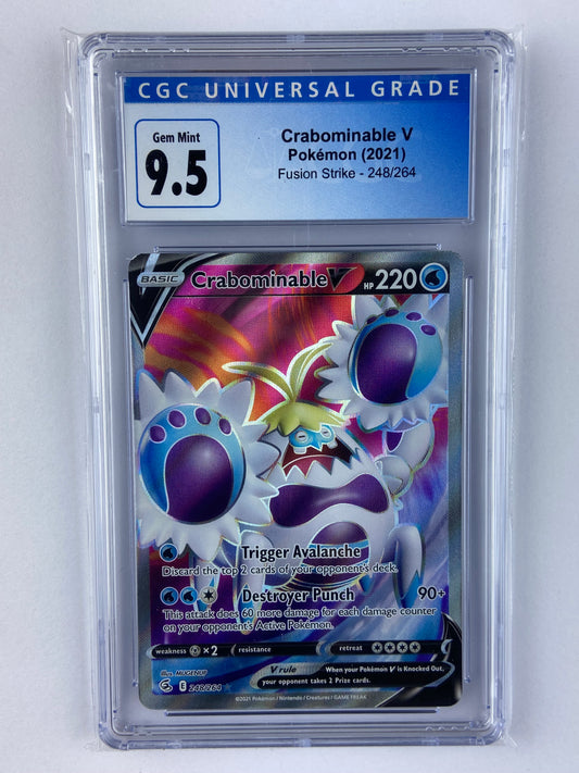 Crabominable V Fusion Strike Full Art 248/264 CGC 9.5