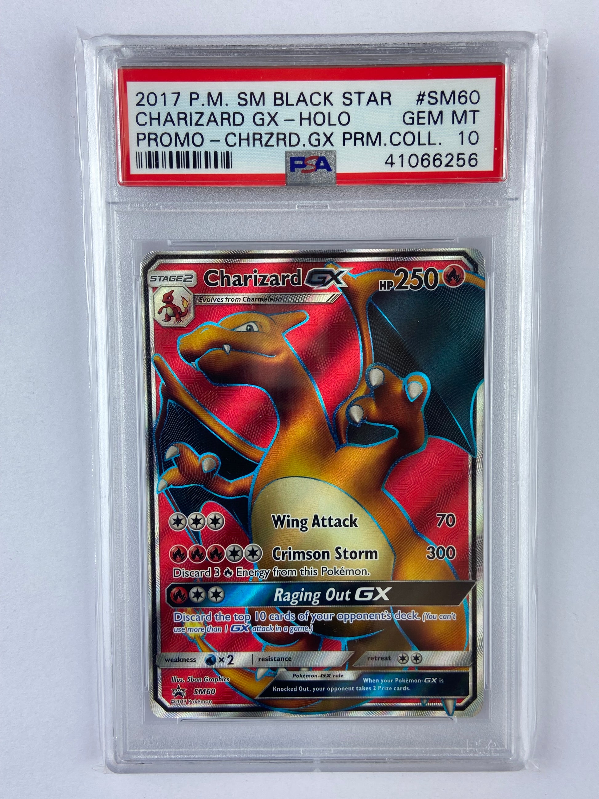 Charizard GX Promo Full Art SM60 PSA 10
