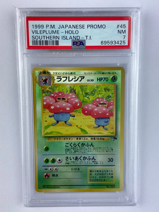 Vileplume Southern Island Holo Japanese PSA 7