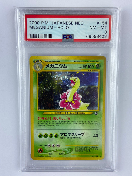 Meganium Neo Genesis Holo Japanese PSA 8