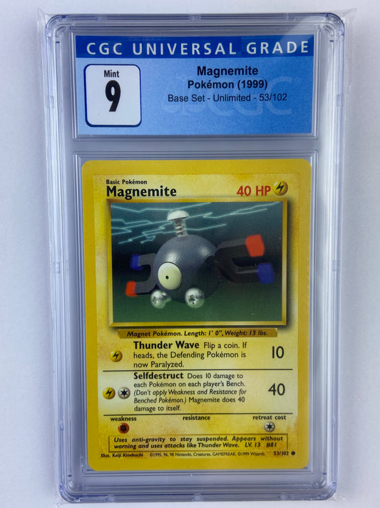 Magnemite Base Set 53/102 CGC 9