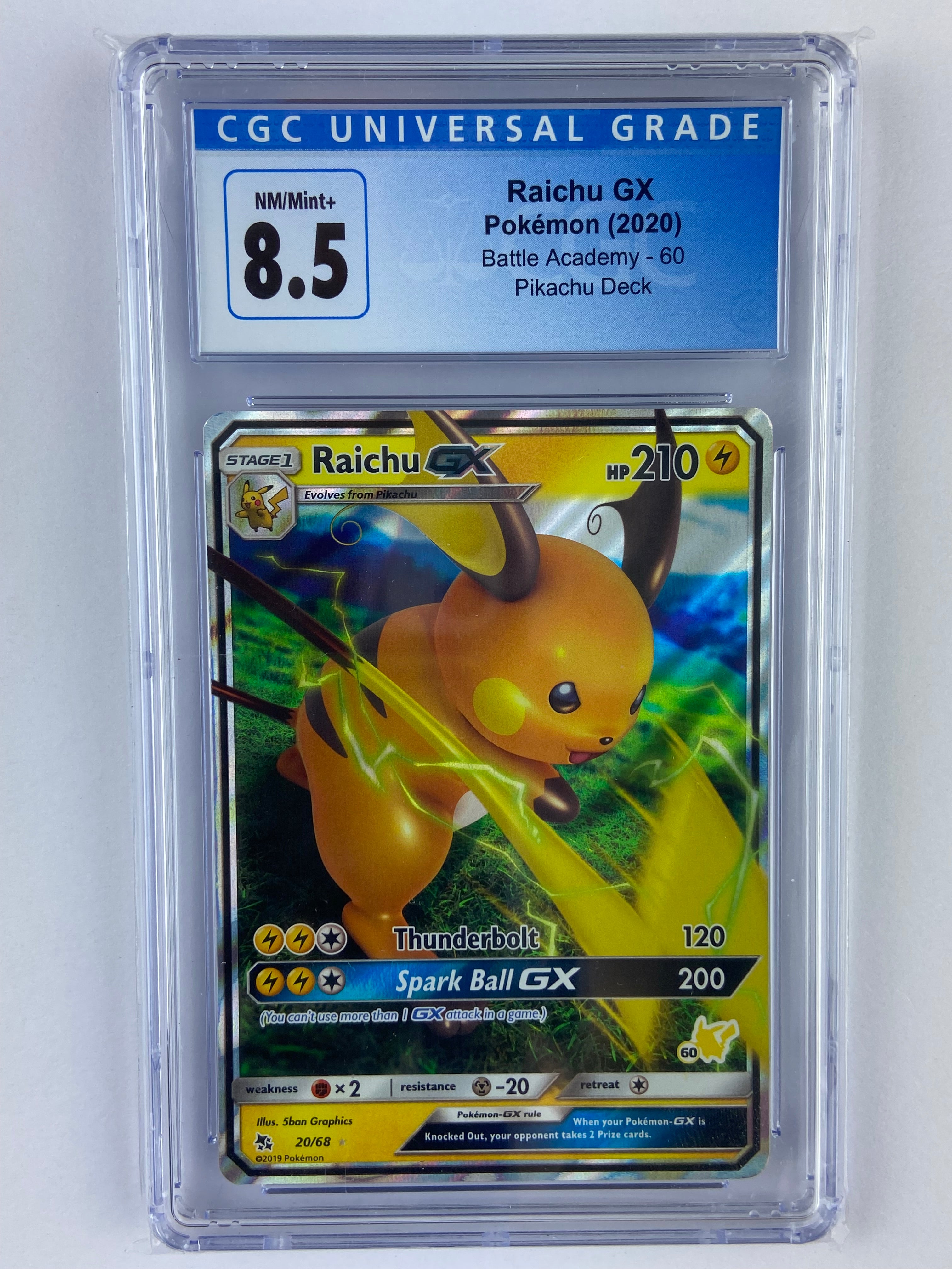 raichu gx pokemon card price Raichu GX Battle Academy 20/68 CGC 8.5 – TBC Games