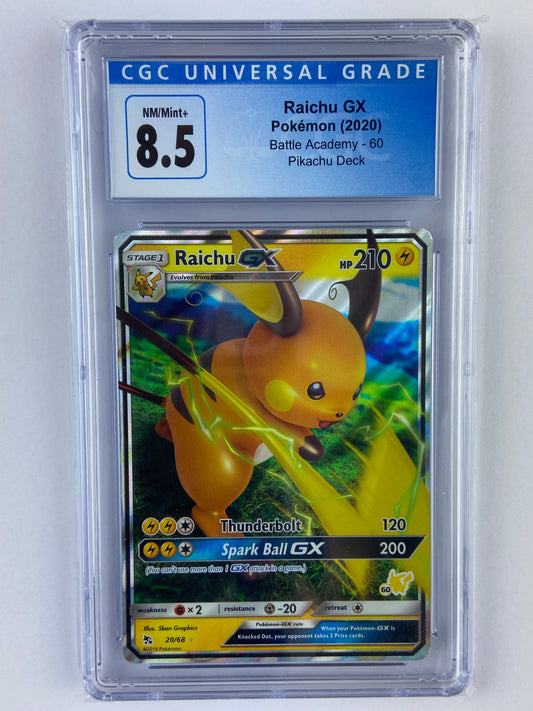 Raichu GX Battle Academy 20/68 CGC 8.5
