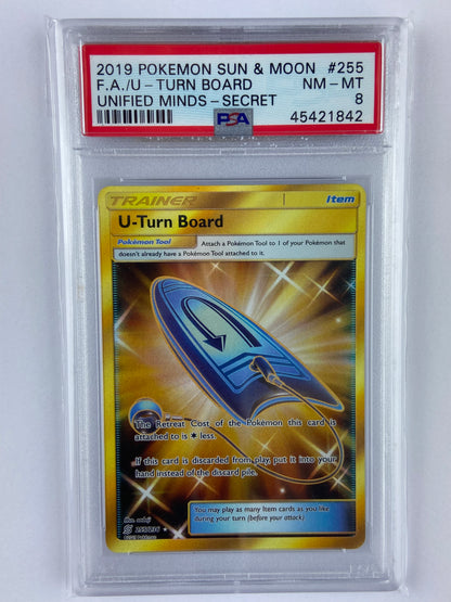 U-Turn Board Unified Minds Gold 255/236 PSA 8