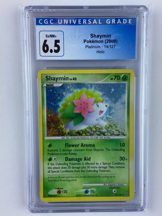 Shaymin Platinum Holo 14/127 CGC 6.5