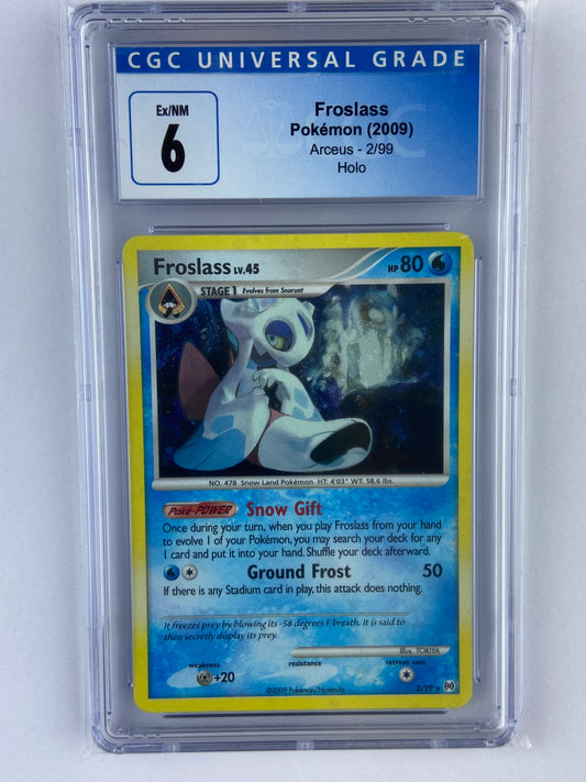 Froslass Arceus Holo 2/99 CGC 6