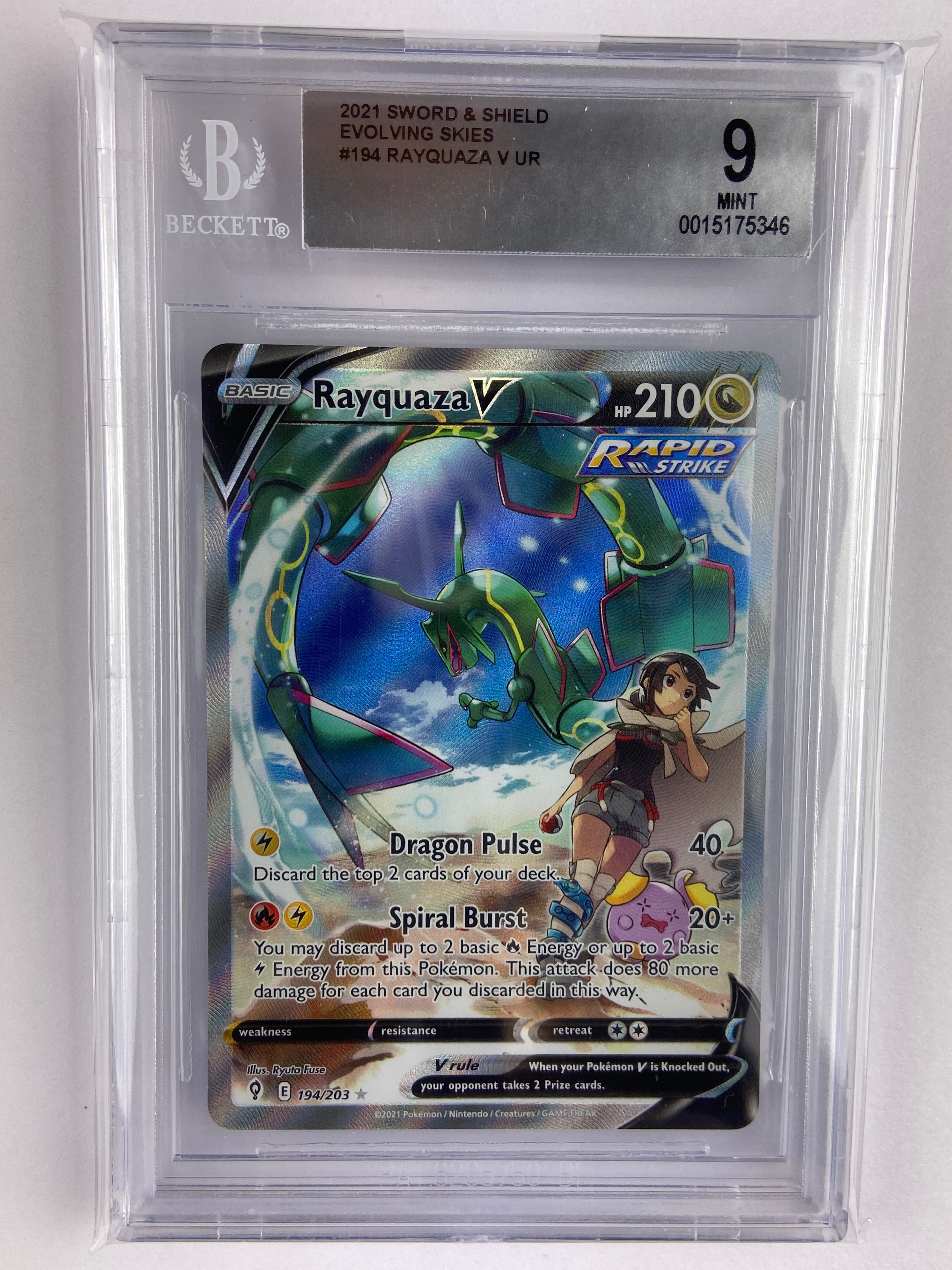 Rayquaza hotsell V Alt Art Evolving Skies 194/203