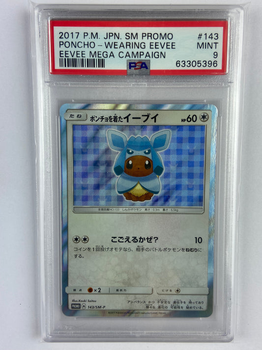 Eevee Poncho Glaceon Mega Campaign 143/SM-P Japanese PSA 9