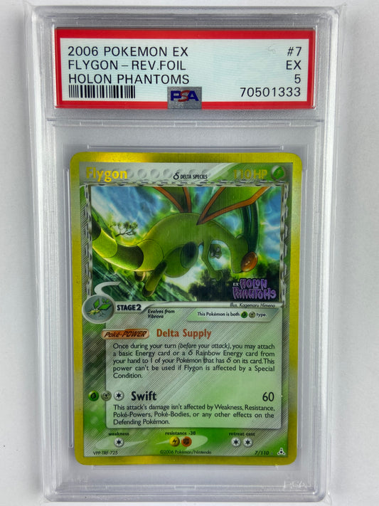Flygon Holon Phantoms Reverse Holo 7/110 PSA 5