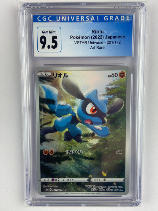 Riolu VSTAR Universe AR s12a 201/172 Japanese CGC 9.5
