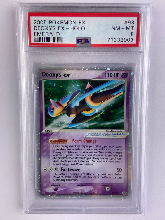 Deoxys ex Emerald 93/106 PSA 8