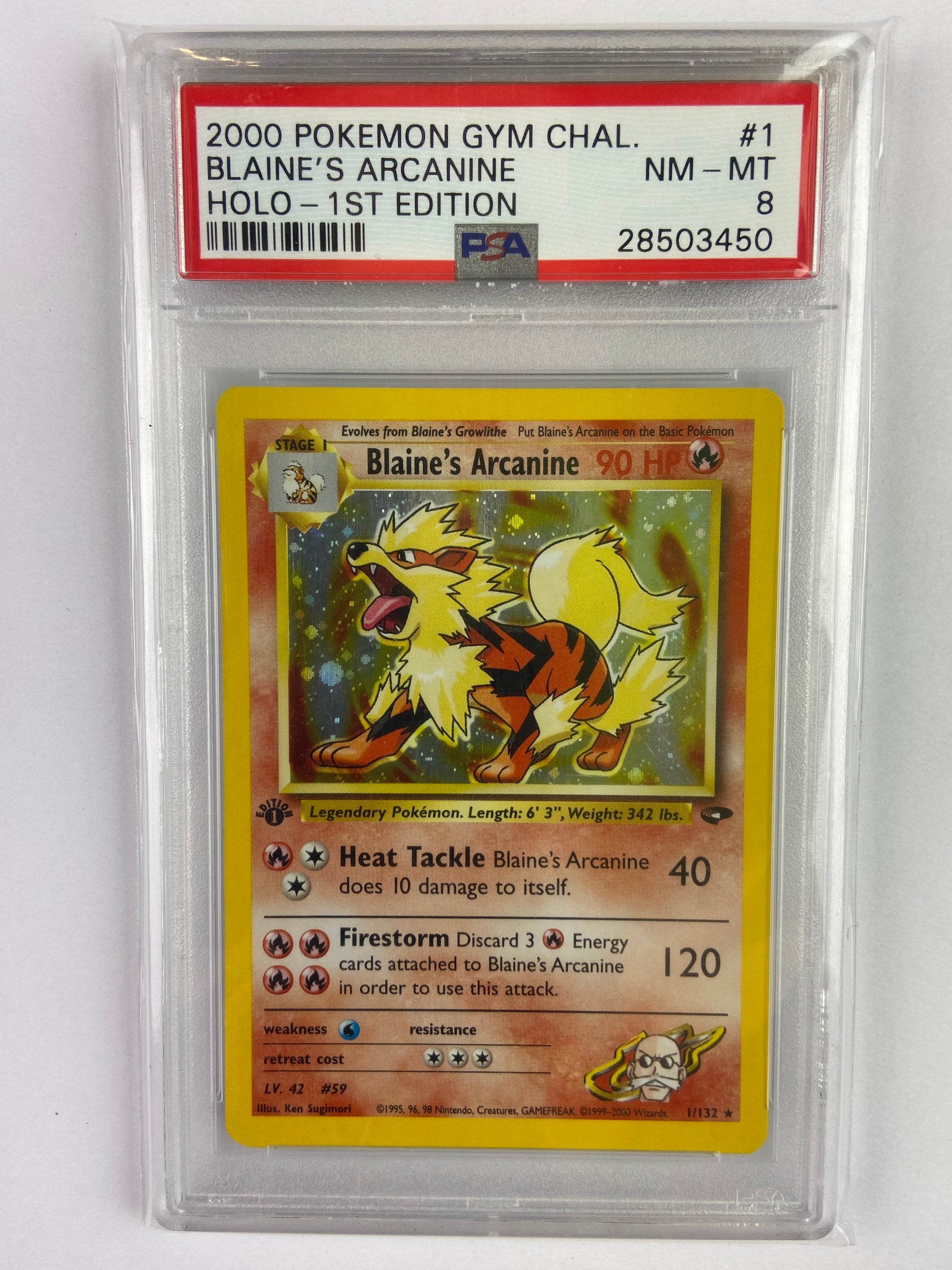 arcanine pokemon card holo Blaine's Gym Challenge 1st Edition 1/132 PSA 8 – TBC Games Pack Options::Gyarados (Heavy) Cartes à l'Unité Searing Flame Your opponents MTG Wilds of Eldraine