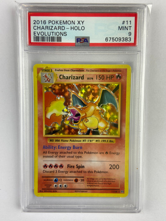 Charizard Evolutions Holo 11/108 PSA 9