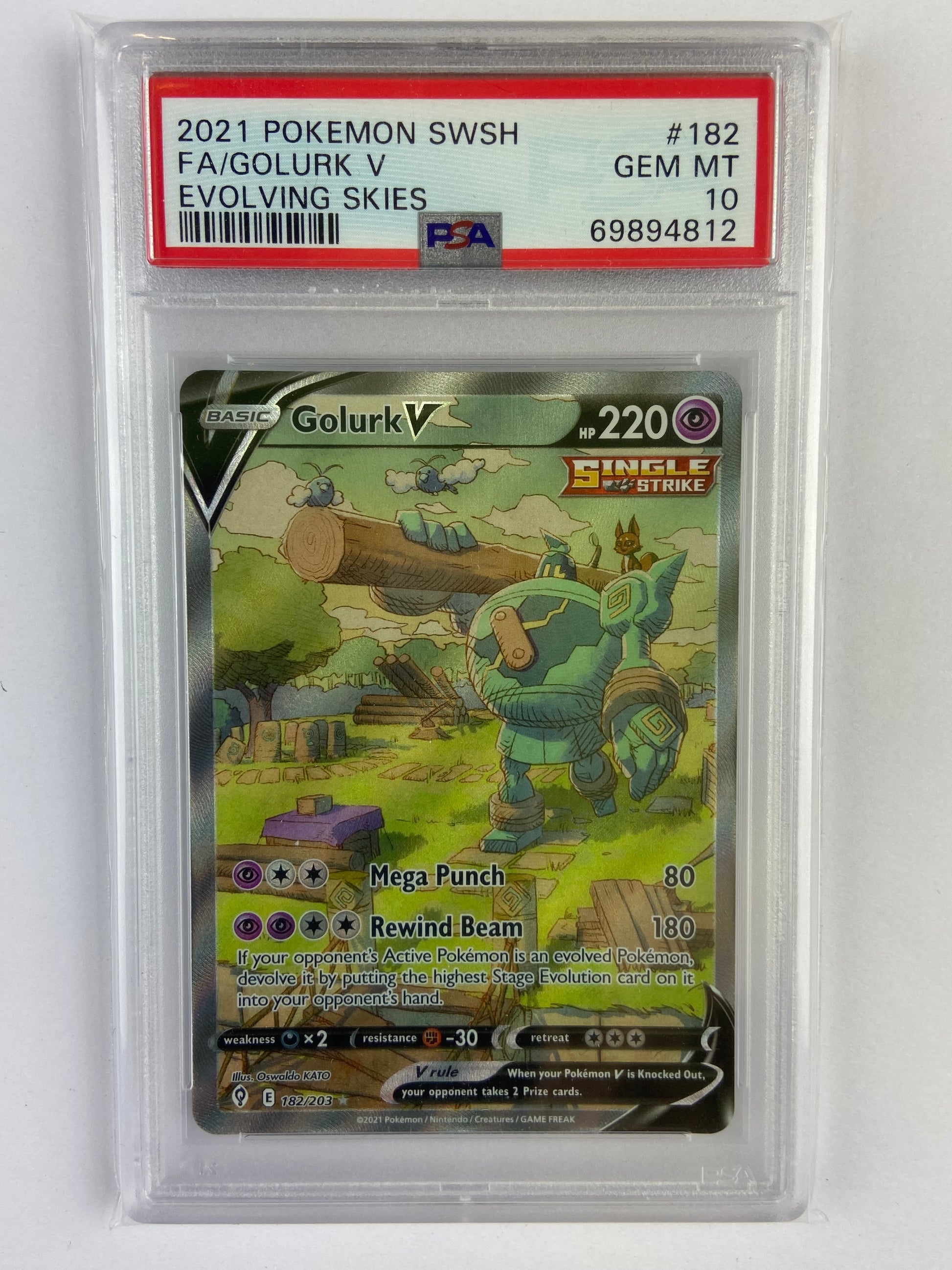golurk v pokemon card value Golurk V Full Art - 181/203 - Evolving Skies