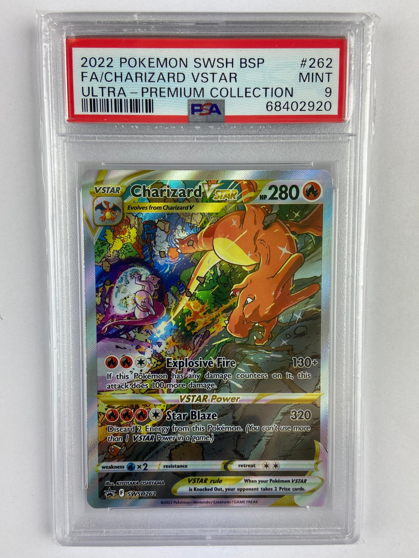 Charizard VSTAR SWSH262 Ultra Premium Collection PSA 9 TBC Games Charizard VSTAR SWSH262 Ultra Premium Collection PSA 9 TBC Games