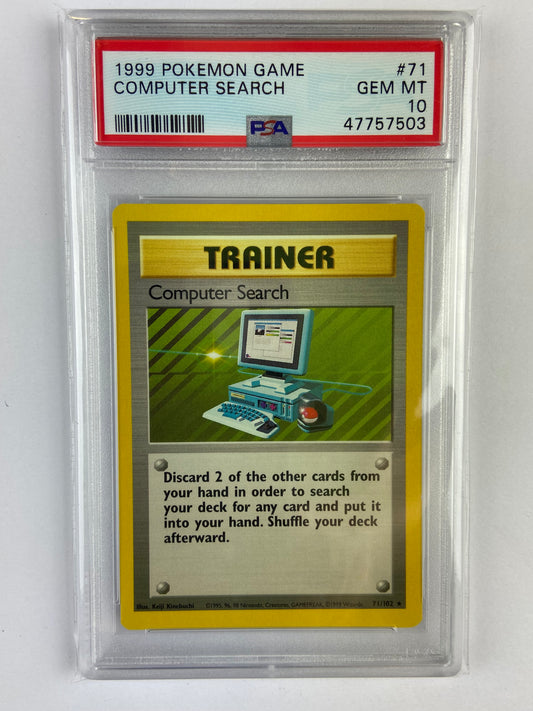 Computer Search Base Set 71/102 PSA 10