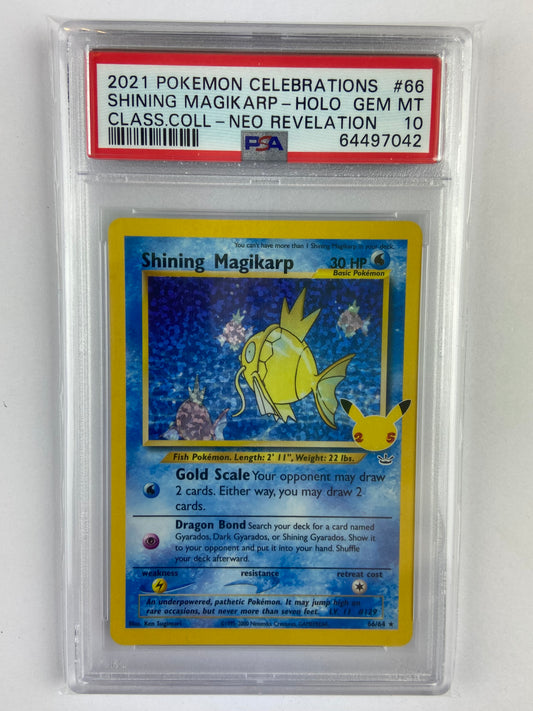 Shining Magikarp Celebrations 66/64 PSA 10