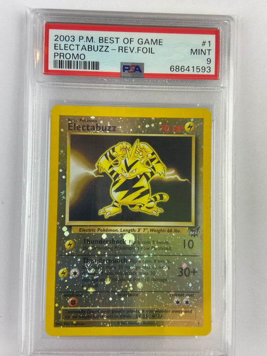 Electabuzz Best of Game Promo Reverse Holo #1 PSA 9