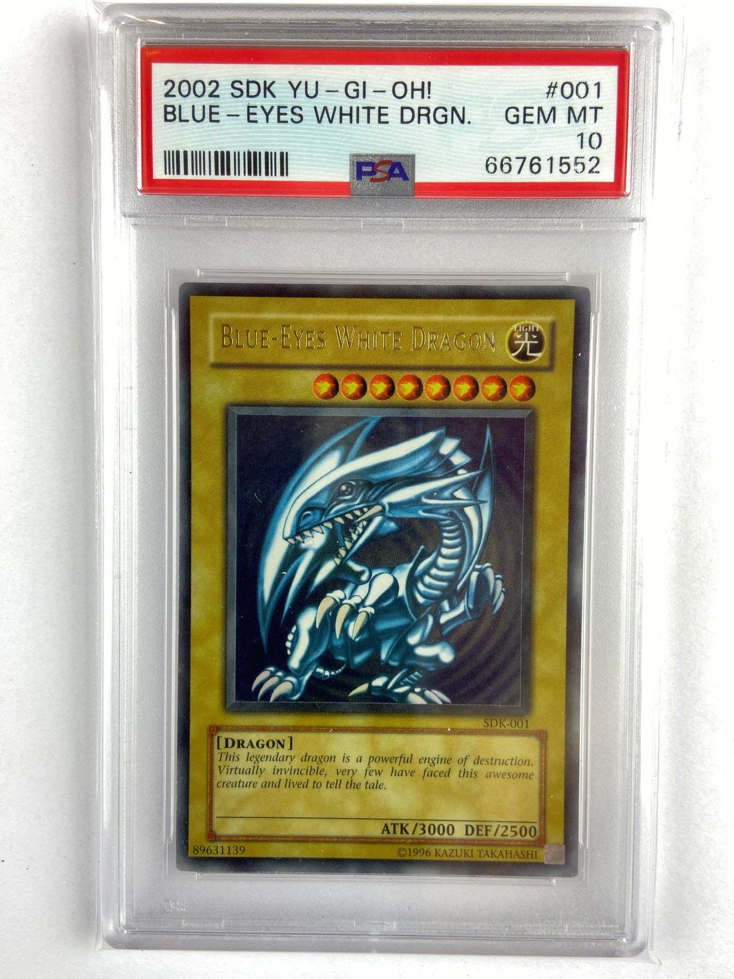 Blue-Eyes White Dragon Starter Deck Kaiba SDK-001 PSA 10 Blue-Eyes White Dragon Starter Deck Kaiba SDK-001 PSA 10