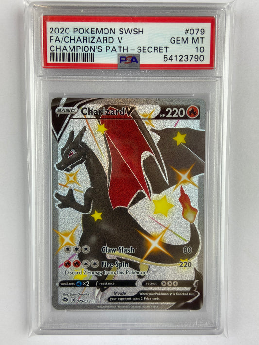 Charizard V Champion's Path Shiny 079/073 PSA 10