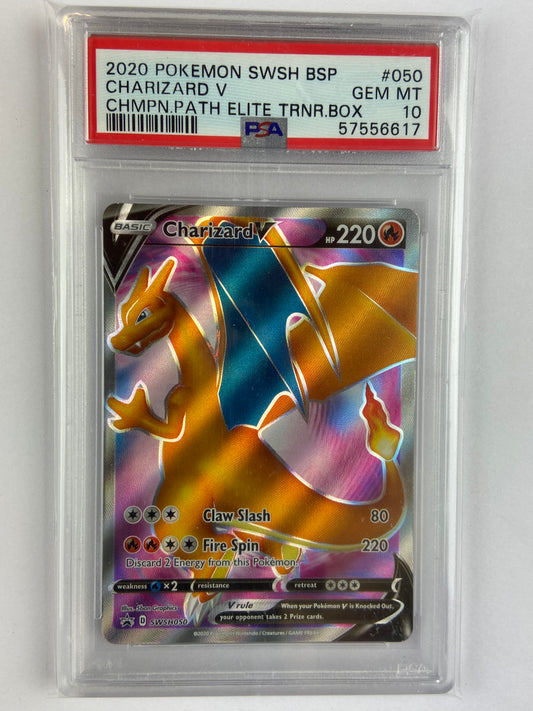Charizard V Champion's Path ETB SWSH050 PSA 10