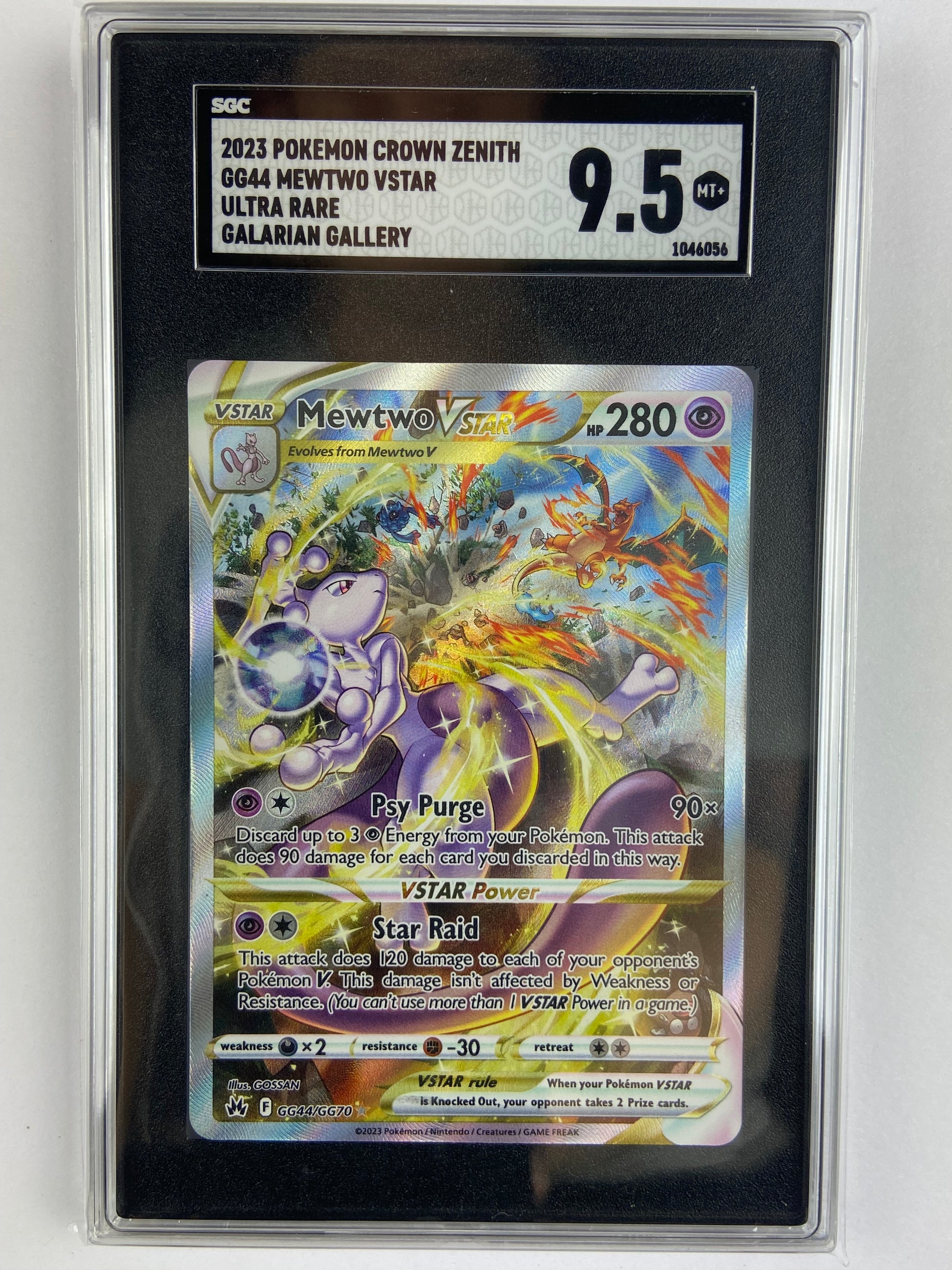 Mewtwo VSTAR Crown Zenith GG44/GG70 SGC 9.5 Mewtwo VSTAR Crown Zenith GG44/GG70 SGC 9.5