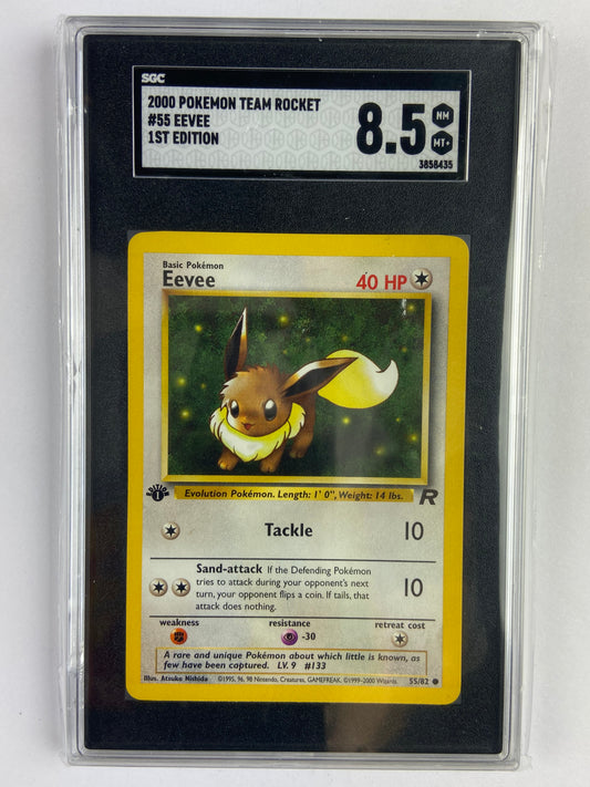 Eevee Team Rocket 1st Edition 55/82 SGC 8.5