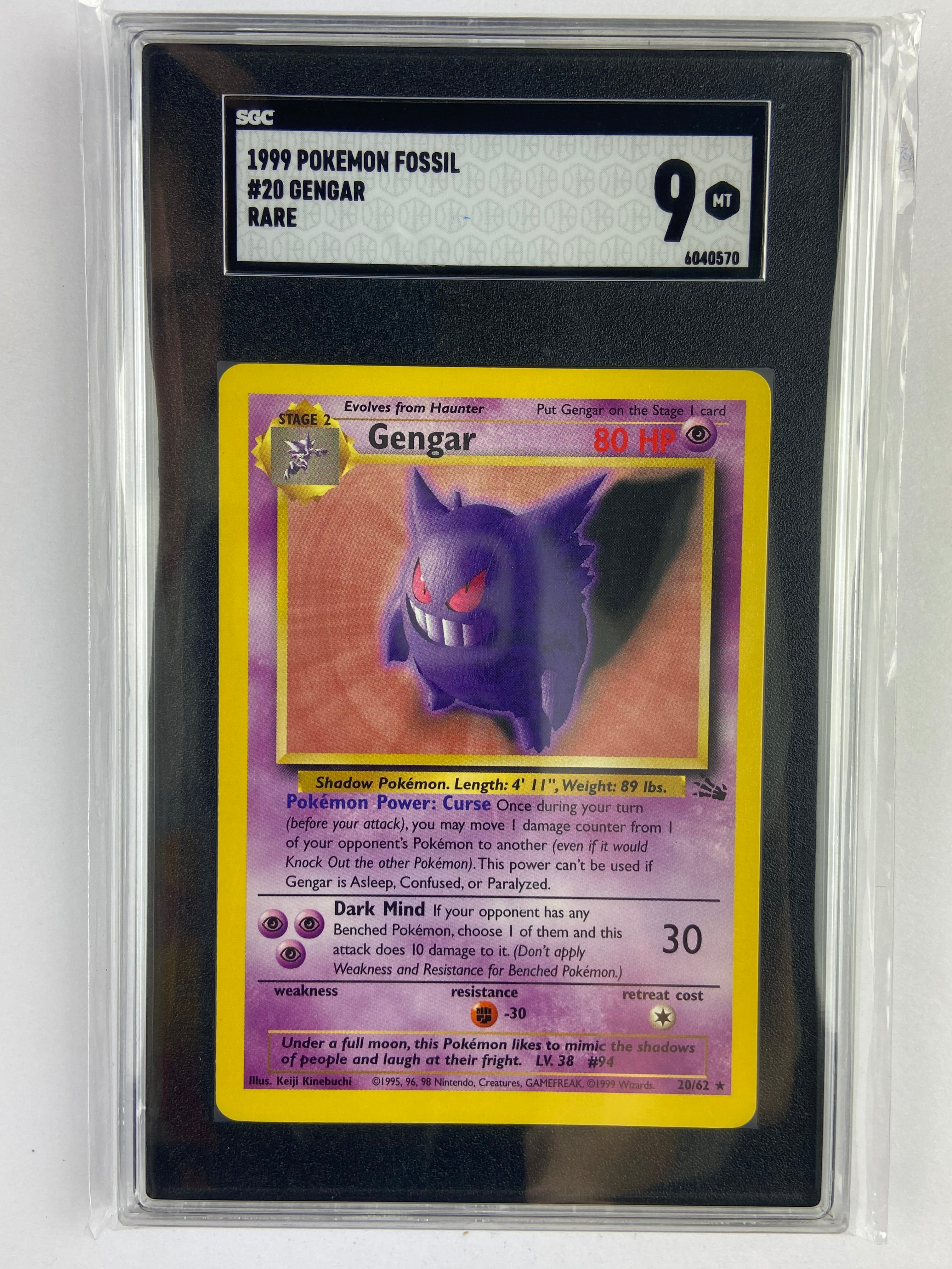 Gengar Fossil Unlimited 20/62 SGC 9 TBC Games Gengar Fossil Unlimited 20/62 SGC 9 TBC Games