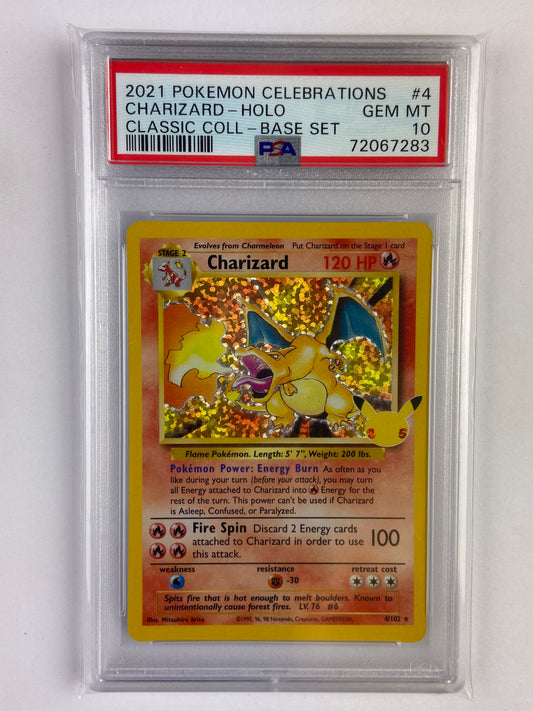 Charizard Celebrations Classic Collection 4/102 PSA 10