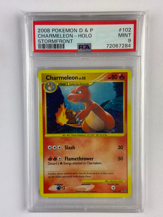 Charmeleon Stormfront Holo Secret Rare 102/100 PSA 9