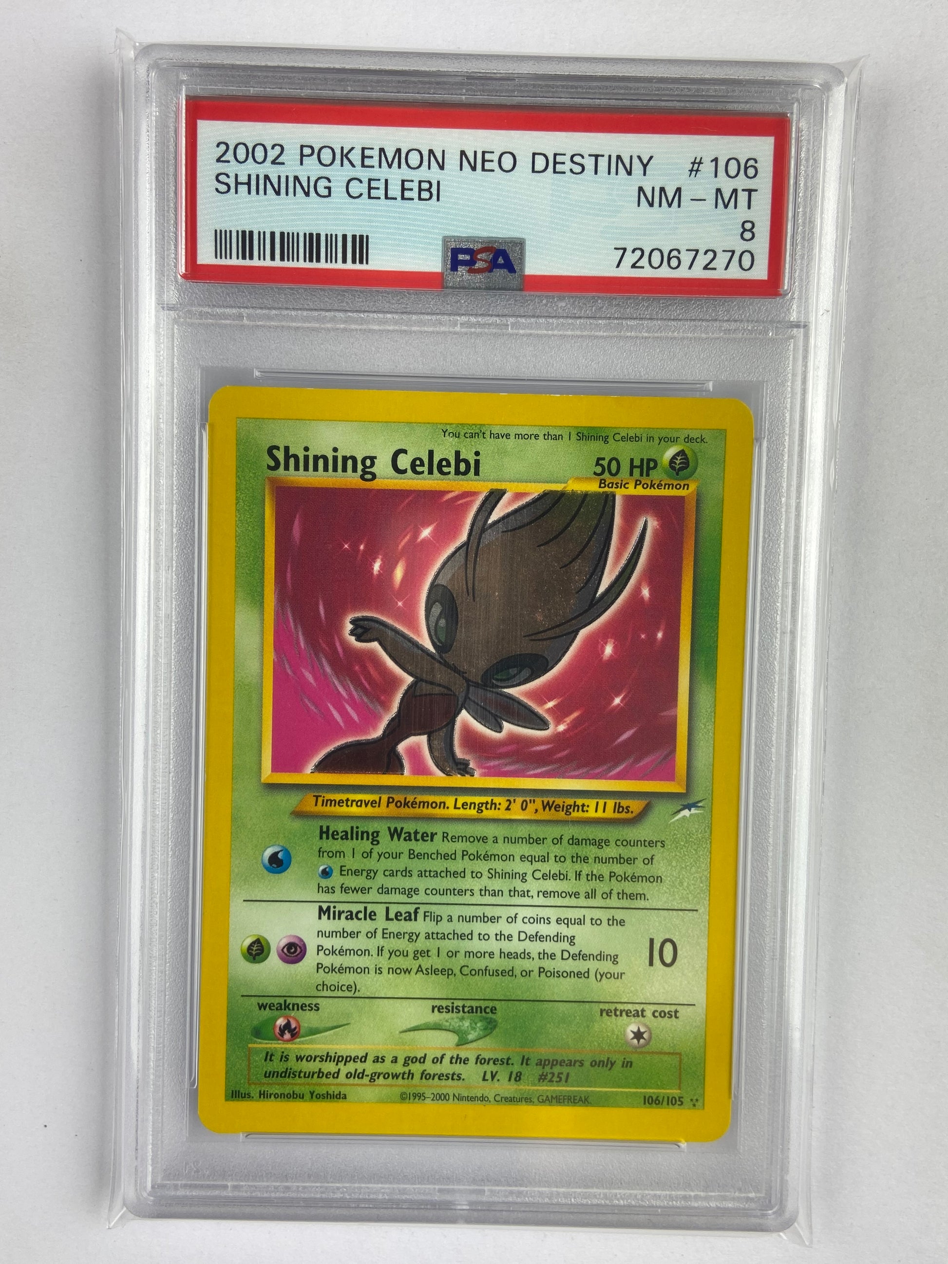 Shining Celebi Neo Destiny 106/105 PSA 8 – TBC Games