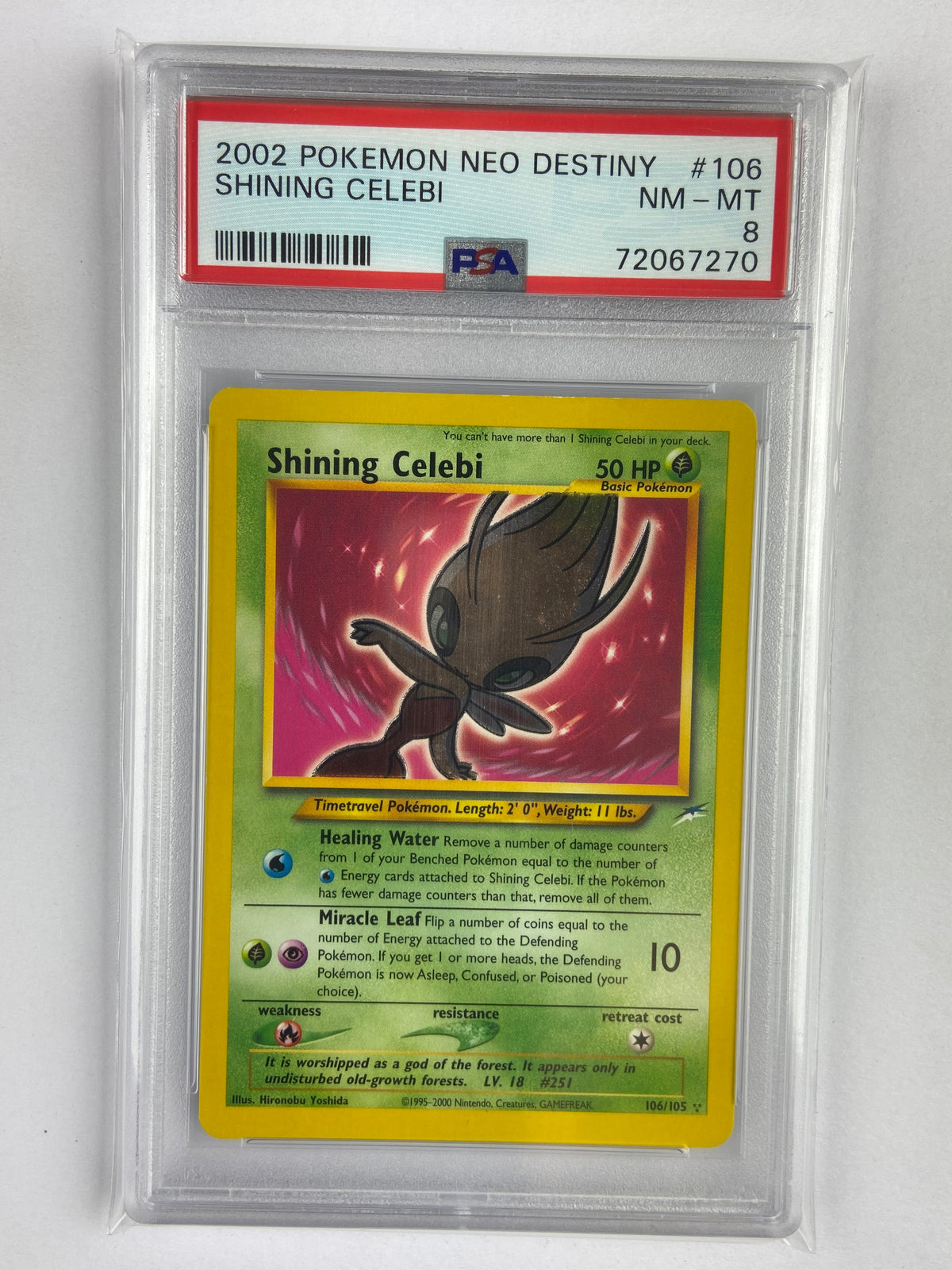 shining celebi pokemon card value Neo Destiny 106/105 PSA 8 – TBC Games Type:Tyranid Swarm meta-non-mtg-single reveal an Energy card Mega Evolution - Expansions