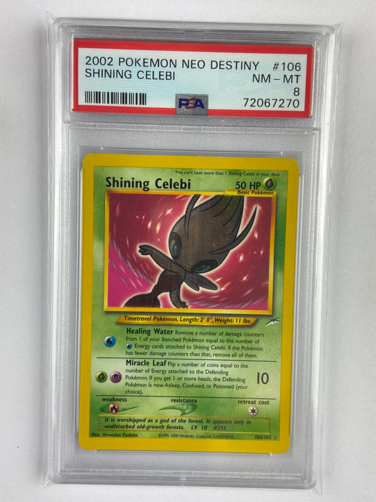 Shining Celebi Neo Destiny 106/105 PSA 8