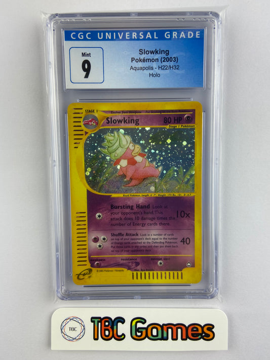 Slowking Aquapolis Holo H22/H32 CGC 9