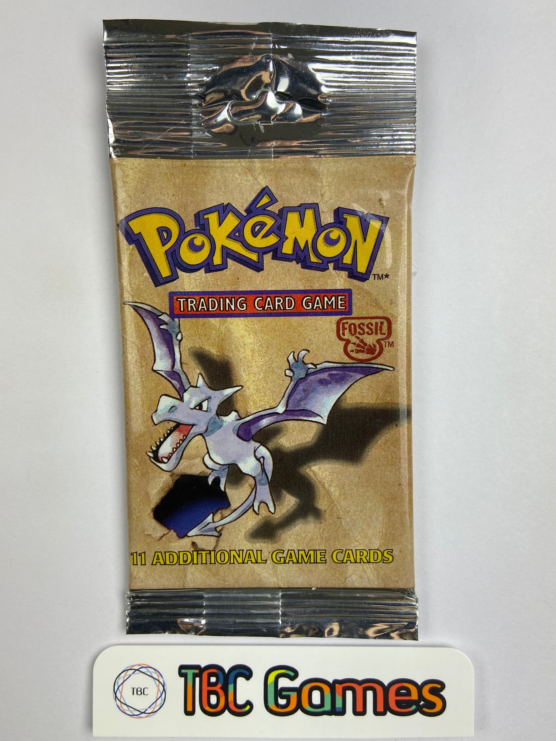 Pokemon TCG: Fossil Unlimited Booster Pack Long Crimp (Aerodactyl) TBC Games Pokemon TCG: Fossil Unlimited Booster Pack Long Crimp (Aerodactyl) TBC Games