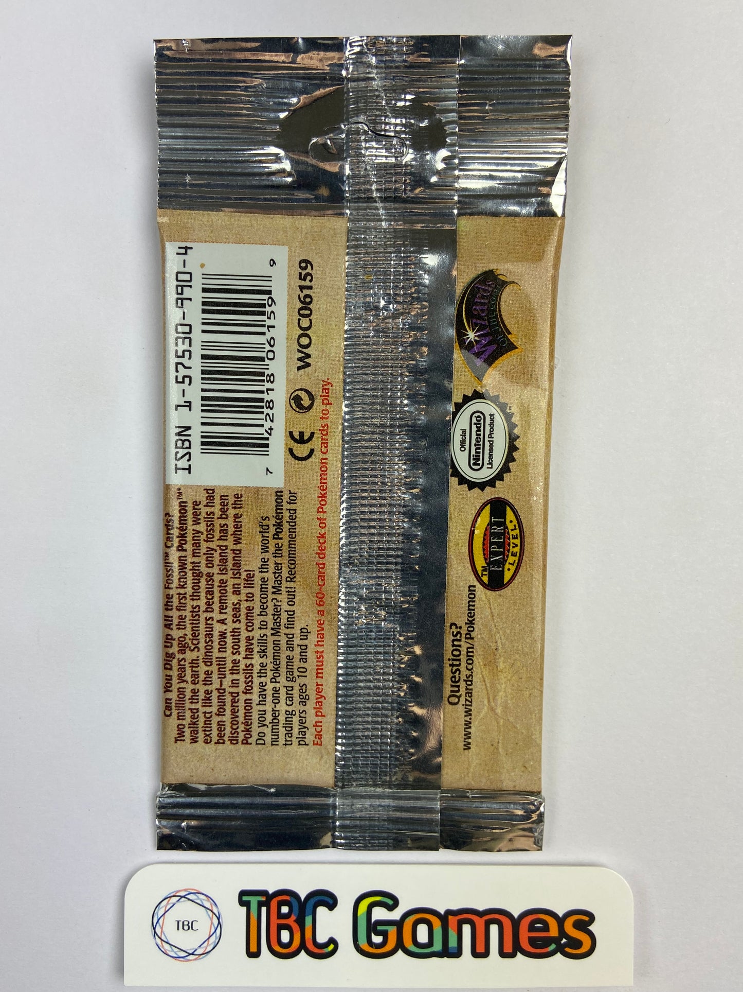 Pokemon TCG: Fossil Unlimited Booster Pack Long Crimp (Aerodactyl) TBC Games Pokemon TCG: Fossil Unlimited Booster Pack Long Crimp (Aerodactyl) TBC Games