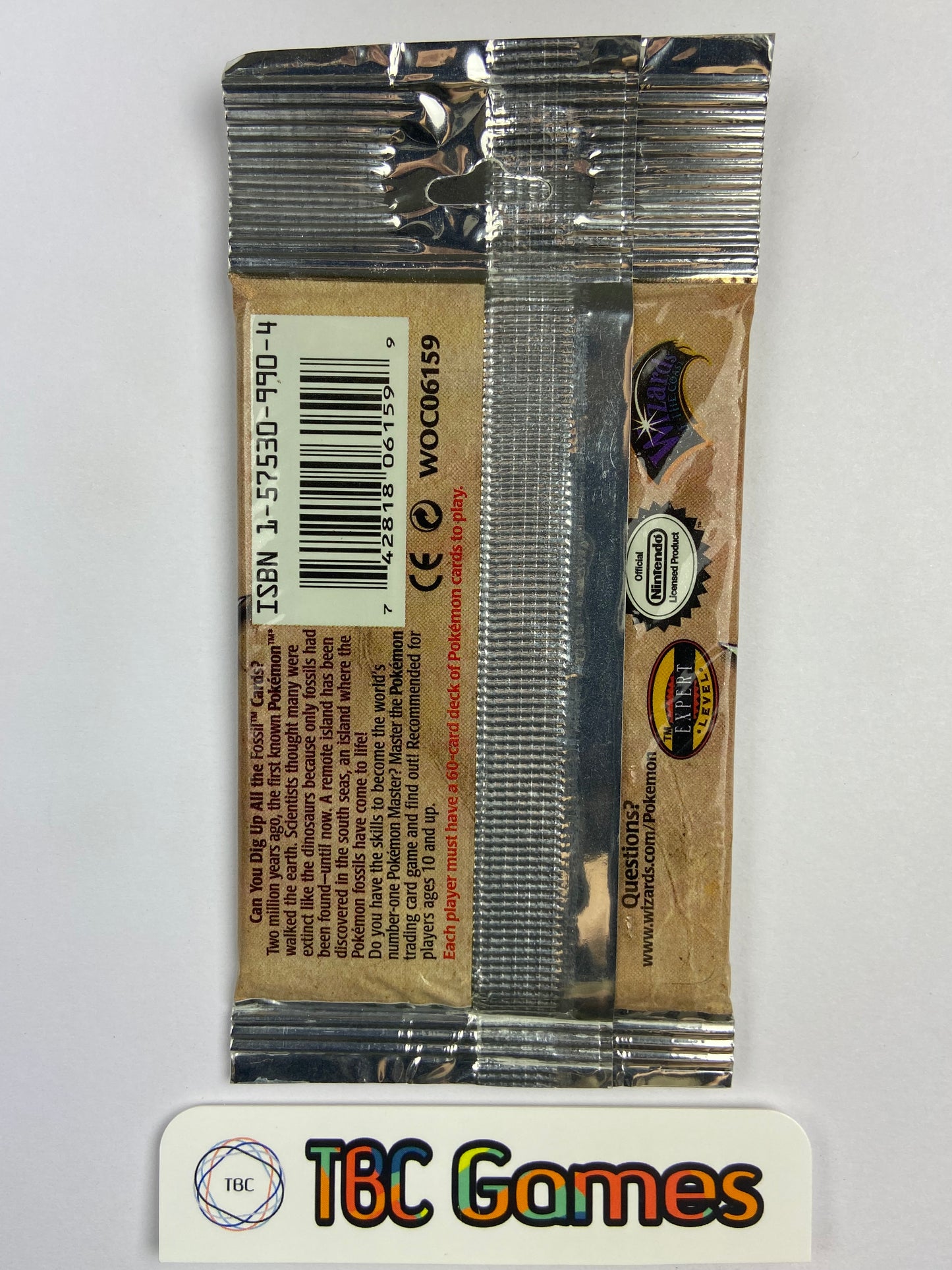 Pokemon TCG: Fossil Unlimited Booster Pack Long Crimp (Zapdos) TBC Games Pokemon TCG: Fossil Unlimited Booster Pack Long Crimp (Zapdos) TBC Games